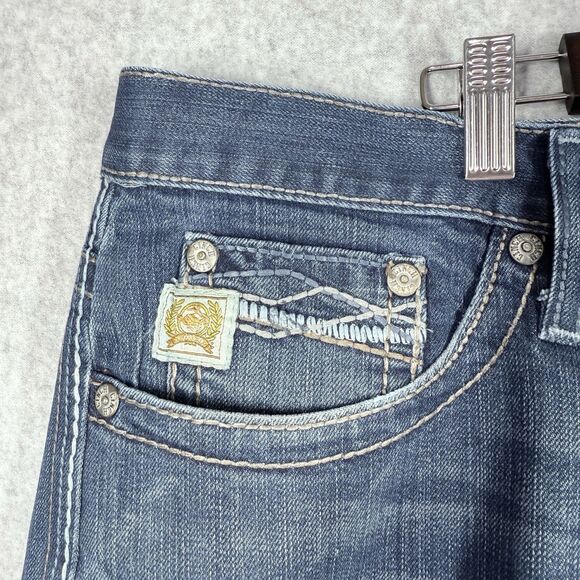 Cinch Grant Jeans Mens 38x36 (Fits 39x37) Med Wash Straight Leg Relaxed Fit - Picture 4 of 14